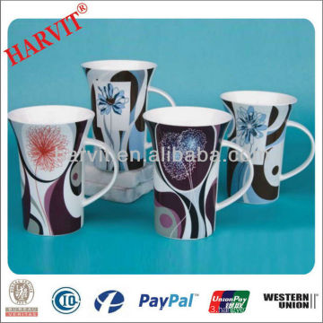 High Quality Ceramic Mug With Full Decal / Fine Porcelain Printed Mug From Hunan Factory